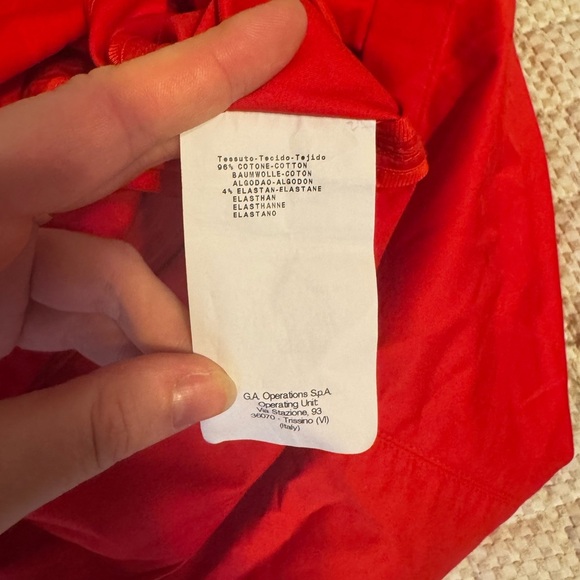 Armani collezioni Sleeveless Red Hot Midi Dress Size 12 - Picture 6 of 6